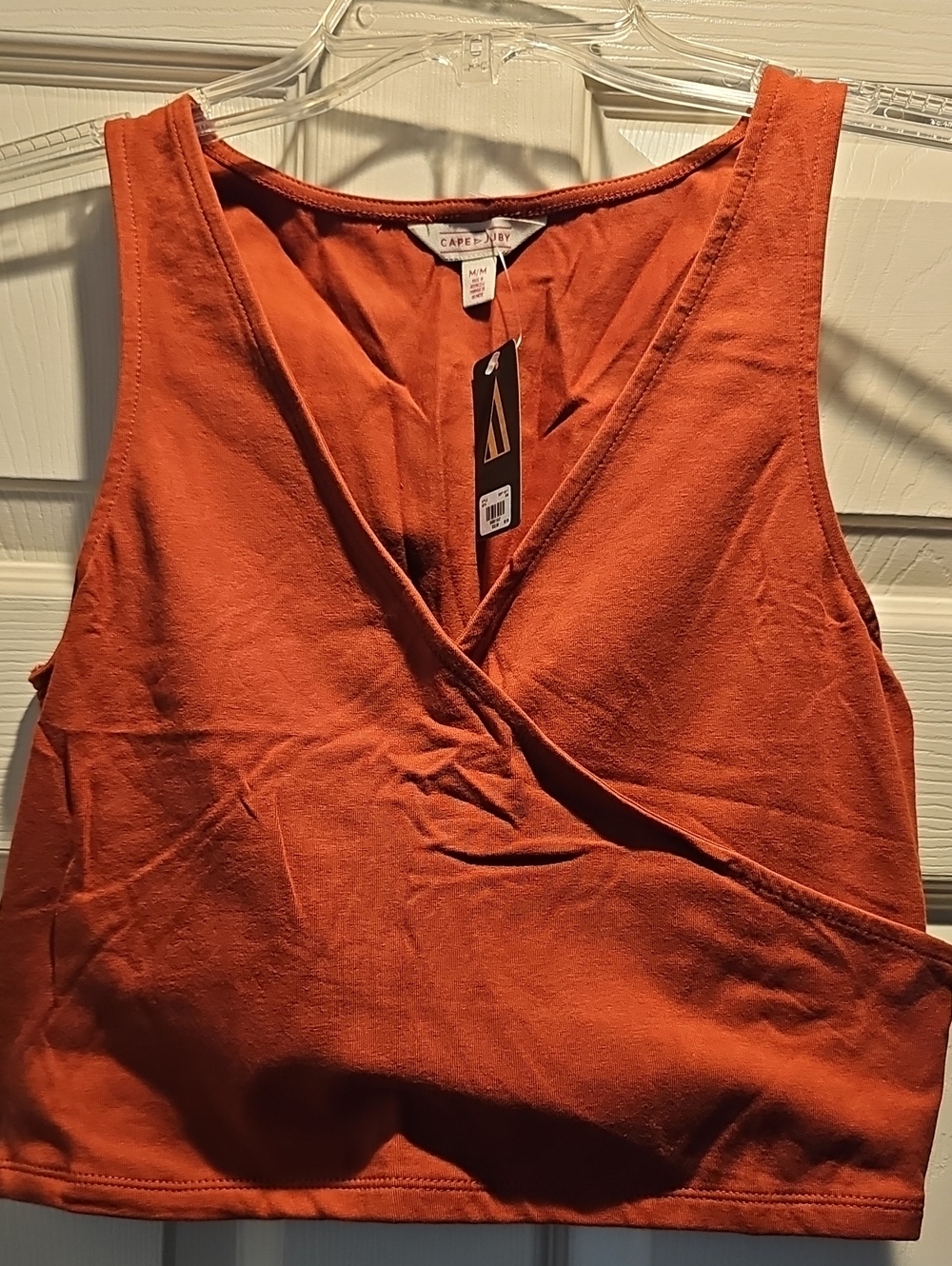 Cape Juby Rust Orange Wrap Tank